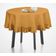 Toalha de Mesa Redonda de Algodão Lisa com Babados para Cozinha e Sala de Jantar, Amarela - Vargottam 152,4 Cm × 154,4 Cm – Quadrado / Amarelo