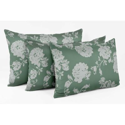 Capas de Almofada Verdes Estampadas Decorativas de Luxo - Vargottam 30,48 Cm × 60,96 Cm – Retangular / Verde