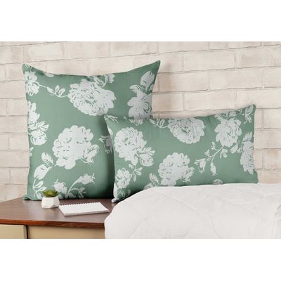 Capas de Almofada Verdes Estampadas Decorativas de Luxo - Vargottam 30,48 Cm × 60,96 Cm – Retangular / Verde