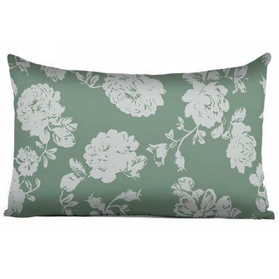 Capas de Almofada Verdes Estampadas Decorativas de Luxo - Vargottam 30,48 Cm × 60,96 Cm – Retangular / Verde