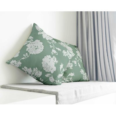 Capas de Almofada Verdes Estampadas Decorativas de Luxo - Vargottam 30,48 Cm × 60,96 Cm – Retangular / Verde