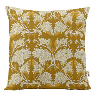 Capas de Almofada Amarelas Estampadas de Luxo, Capas Decorativas para Almofada, Capa para Almofada Decorativa - Vargottam 30,48 Cm × 30,48 Cm – Quadrado / Amarelo