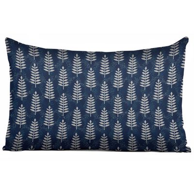 Capas de Almofada Luxo Estampadas Tema Azul e Capa para Almofada Lombar Decorativa - Vargottam 60,96 Cm × 30,48 Cm / Azul