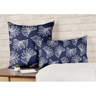Capas de Almofada Decorativas Estampadas Tema Azul de Luxo - Vargottam 30,48 Cm × 50,8 Cm – Retangular / Azul