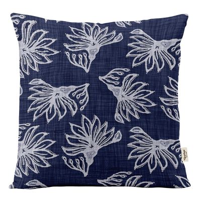 Capas de Almofada Decorativas Estampadas Tema Azul de Luxo - Vargottam 30,48 Cm × 50,8 Cm – Retangular / Azul