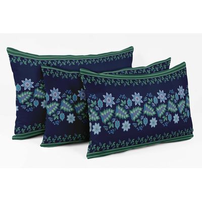 Capas de Almofada Luxuosas Estampadas Tema Azul, Capas Decorativas e Capa para Almofada Lombar - Vargottam 50,8 Cm × 30,48 Cm / Azul