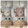 Papel de Parede Galo Real e Floral Rosa, Vinil Autoadesivo DIY para Quarto Estilo Fazenda, Armários e Ambientes - S4Sassy 63,5 cm (L) × 152,4 cm (C) / Rosa - Vinil Liso