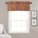 Bandô Liso de Algodão, Cortina Decorativa com Bolso para Varão, Meia Cortina para Janela de Cozinha - Vargottam 45,7 Cm (L) × 142,2 Cm (C) – 1 Painel / Laranja