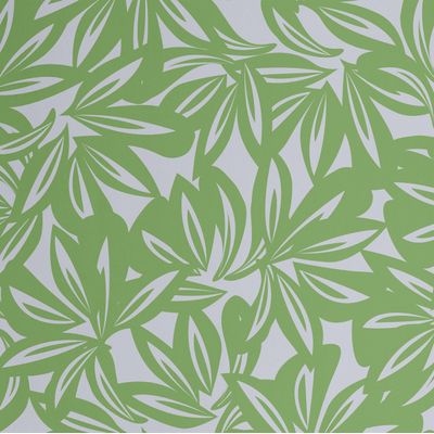 Papel de Parede Vinílico Autoadesivo Estampa Moderna de Folhas Tropicais Verde, Fácil Aplicação para Quarto, Armários e Ambientes - S4Sassy 63,5 cm (L) × 304,8 cm (C) / Verde - Vinil Liso