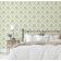 Revestimento Autoadesivo Removível Floral Diagonal Buti, Mural Estilo Asiático Para Banheiro, Lavanderia e Armário, Vinil Verde - S4Sassy 63,5 cm (L) × 304,8 cm (C) / Verde - Vinil Liso