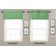 Bandô Liso de Algodão, Cortina Decorativa com Bolso para Varão, Meia Cortina para Janela de Cozinha - Vargottam 45,7 Cm (L) × 142,2 Cm (C) – 1 Painel / Verde