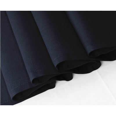 Caminho de Mesa Azul com Babados, Tecido Slub de Algodão para Decoração de Casa e Mesa - Vargottam 35,56 Cm (L) × 228,6 Cm (C) / Azul
