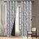 Cortinas Blackout com Estampa Jardim Pagoda Branca, Conjunto de 2 Painéis, Isolamento Térmico, Escurecimento, Ilhós - Vargottam 132,08 Cm (L) × 160,02 Cm (C) / Branco