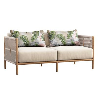 Capa Retangular para Almofada Lombar em Poliéster para Uso Interno e Externo, Impermeável para Móveis de Pátio - Vargottam 30,48 Cm × 50,8 Cm / Multicolorido