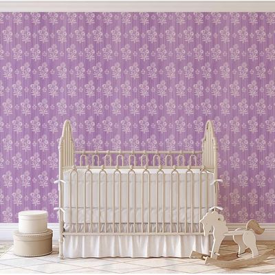 Vinil Autocolante Estampa Dália Impermeável Roxo Removível Estilo Asiático para Quartos, Salas, Ambientes Alugados e Armários - S4Sassy 63,5 cm (L) × 609,6 cm (C) / Roxo - Vinil Liso