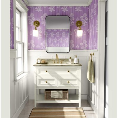 Vinil Autocolante Estampa Dália Impermeável Roxo Removível Estilo Asiático para Quartos, Salas, Ambientes Alugados e Armários - S4Sassy 63,5 cm (L) × 609,6 cm (C) / Roxo - Vinil Liso