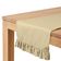 Caminho de Mesa Bege com Babados para Cozinha, Decoração de Casa - Vargottam 35,56 Cm (L) × 182,88 Cm (C) / Bege