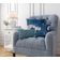 Capas de Almofadas Luxuosas Estampadas com Tema Azul, Capas de Travesseiros Decorativas - Vargottam 45,72 Cm × 45,72 Cm – Quadrado / Azul