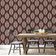 Papel de Parede Floral Paisley Marrom Vinílico Autoadesivo Fácil de Aplicar para Quarto Estilo Fazenda, Sala e Armários - S4Sassy 63,5 cm (L) × 914,4 cm (C) / Marrom - Vinil Liso