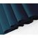 Caminho de Mesa Azul Lavável em Algodão Slub Liso com Duplo Babado para Mesa de Jantar - Vargottam 35,56 Cm (L) × 121,92 Cm (C) / Azul