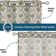 Cortinas Extra Longas em Georgette Impressa com Coqueiros para Janelas/Portas Altura Dupla - 2 Painéis Topo com Ilhós Filtra Luz - Vargottam 106,68 Cm (L) × 243,84 Cm (C) / Rosa