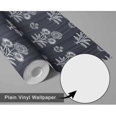 Papel de Parede Vinílico Adesivo Estampa Dália Verde À Prova d'Água Removível Para Quartos e Salas, Inquilinos, Armários - S4Sassy 63,5 cm (L) × 304,8 cm (C) / Verde - Vinil Texturizado