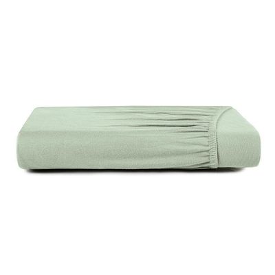 Lençol Com Elástico Queen Altenburg Cetim 300 Fios Verde