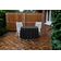Toalha de Mesa Redonda 147 cm Interno/Externo com Furo para Guarda-Sol, Impermeável, Quintal/Churrasco Preta - Vargottam 147,32 Cm × 147,32 Cm / Preto