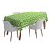 Toalha de Mesa Impermeável para Uso Interno e Externo para Pátio - Capa Primavera/Verão para Quintal/Churrasco/Piquenique - Vargottam 147,32 Cm × 259,08 Cm / Verde