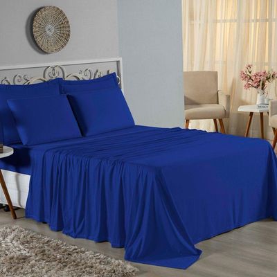 Lençol De Cima Queen Nobre 1 Peça 2,50m X 2,40m Malha 100% Algodão - Royal