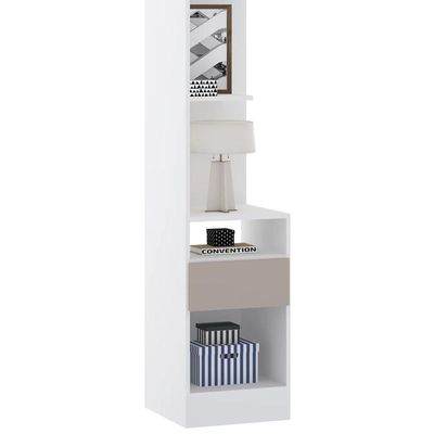 Guarda Roupa Casal Modulado Cp09 Taiga Branco/cinnamon L01 - Mpozenato