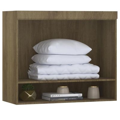 Armário Aéreo Ponte Modulado 97cm Delphi Avelã/branco L01 - Mpozenato