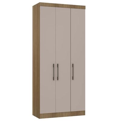 Guarda Roupa Modulado 102cm Com 3 Portas Delphi Avelã/cinnamon L01 - Mpozenato