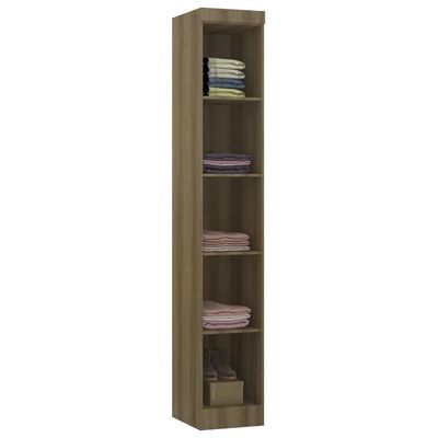 Guarda Roupa Modulado 38cm Com 1 Porta Delphi Avelã/grey L01 - Mpozenato
