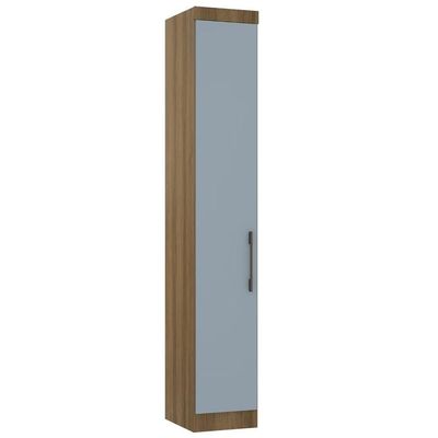 Guarda Roupa Modulado 38cm Com 1 Porta Delphi Avelã/grey L01 - Mpozenato
