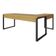 Mesa Em L Presidente 190x160x75cm Yon - Acácia Mel-est.preta Acácia Mel-est.preta