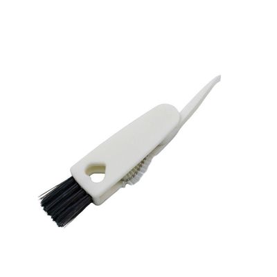 Escova De Limpeza Multiuso Para Teclado Cantos Frisos Notebooks 3 Em 1 Branco