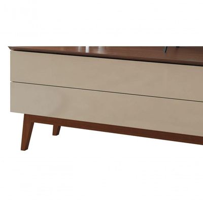 Rack Para Tv Wall 2.2 Off White Com Freijó - Moveisaqui