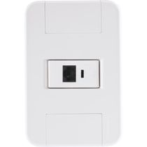 Conjunto 4x2 com 1 Tomada RJ45 cat. 6 Tramontina Tablet Branco