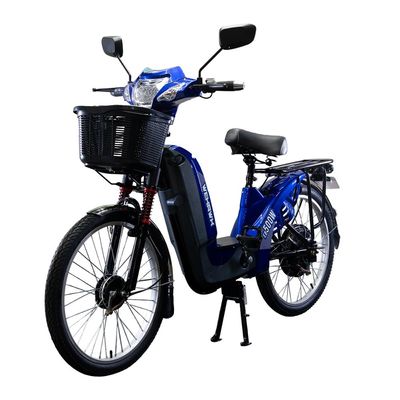 Bicicleta Elétrica EB500W Wx-01 WeHawk Bateria Chumbo Removível 48V Sem CNH Azul