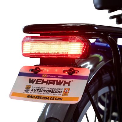 Bicicleta Elétrica EB500W Wx-01 WeHawk Bateria Chumbo Removível 48V Sem CNH Azul