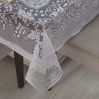 Toalha De Mesa Uva Em Renda Quadrada 1,60m X 1,60m 100% Poliéster - Uva