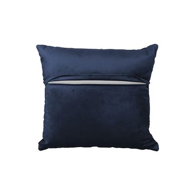 Almofada Tressê 50x50cm Veludo Azul - Nexta Casa