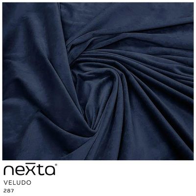Almofada Tressê 50x50cm Veludo Azul - Nexta Casa