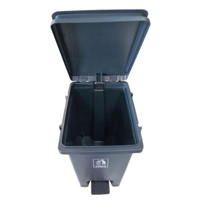 Lixeira Plástica Com Pedal 20l Cinza Banheiros Cozinhas - Nobre
