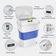 Lixeira Automática Dobrável com Sensor Azul