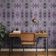 Papel de Parede Autoadesivo Boho, Estampa Geométrica Diamante, Vinílico Impermeável Roxo, Removível, para Quarto e Sala de Jantar - S4Sassy 63,5 cm (L) × 304,8 cm (C) / Roxo - Vinil Liso