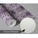 Papel de Parede Autoadesivo Boho, Estampa Geométrica Diamante, Vinílico Impermeável Roxo, Removível, para Quarto e Sala de Jantar - S4Sassy 63,5 cm (L) × 152,4 cm (C) / Roxo - Vinil Texturizado
