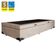 Cama Box Baú Solteiro Suede Mega Cama Bege 88x188x45cm