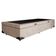 Cama Box Baú Solteiro Suede Mega Cama Bege 88x188x45cm